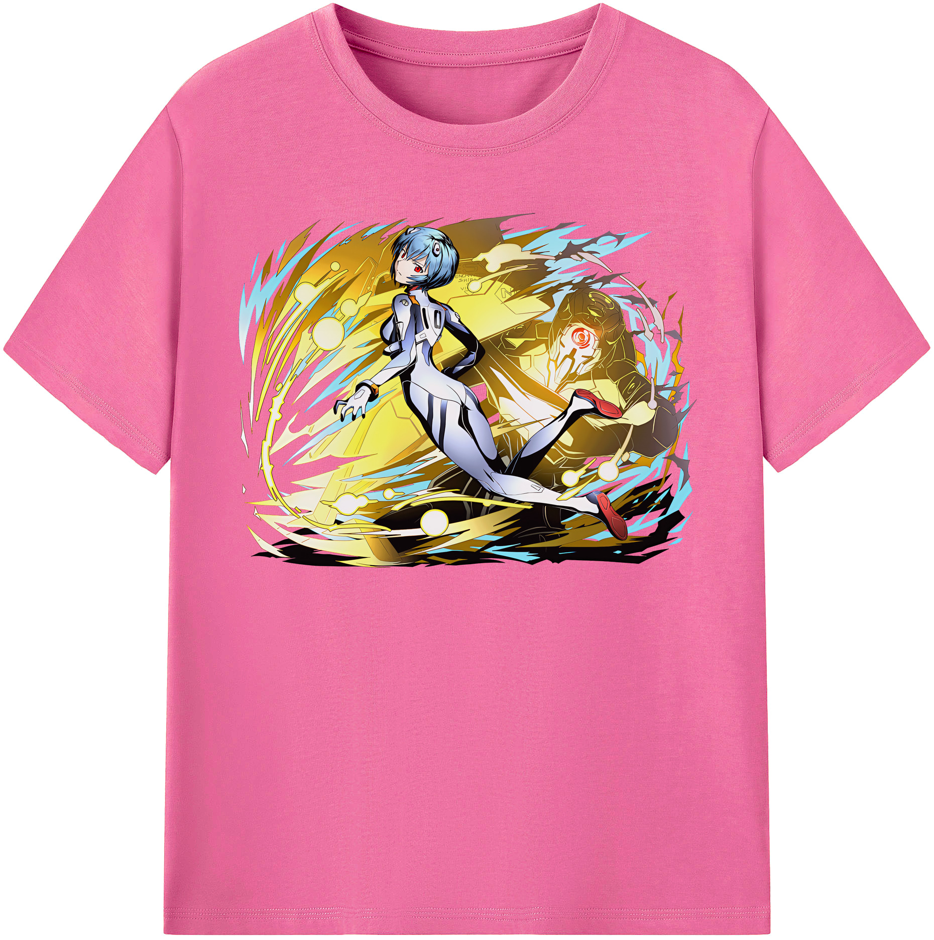 （画像用） EVA 新世紀エヴァンゲリオン レディースカジュアルプリントTシャツ（綿100％）